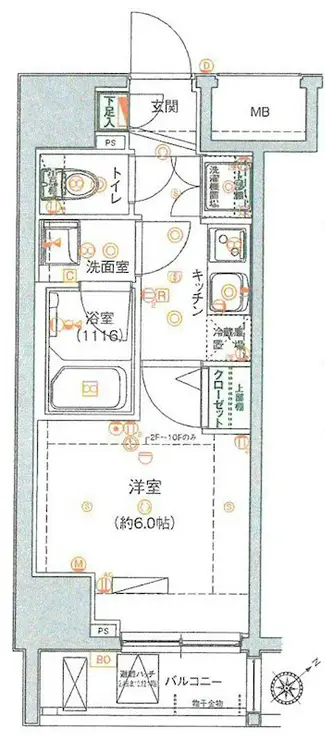 ハーモニーレジデンス大森山王 15階階 間取り