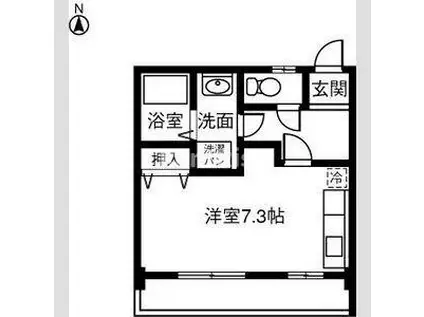 VEREDE泉(ワンルーム/3階)の間取り写真