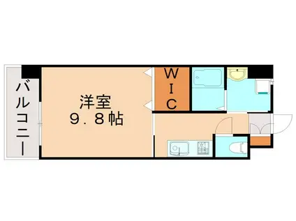 サージュ陣原(1K/5階)の間取り写真