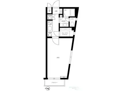 ルーブル芦花公園(1K/3階)の間取り写真