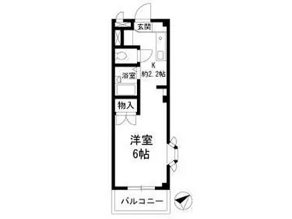 キャピタルプラザ(ワンルーム/3階)の間取り写真