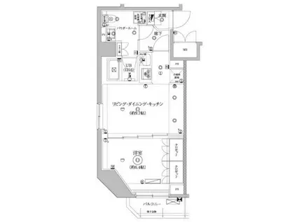 セジョリ墨田イーストIII(1LDK/3階)の間取り写真