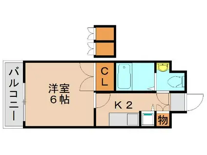 ダイナコートエスタディオ東公園V(1K/3階)の間取り写真