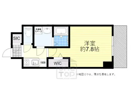 ファーストフィオーレ江坂ラディール(1K/2階)の間取り写真