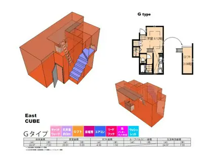 PZ CUBE(ワンルーム/1階)の間取り写真