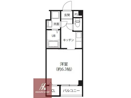 コートドリコ(1K/1階)の間取り写真