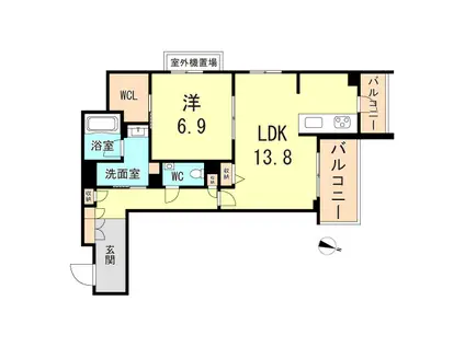 ベル エ ロンプラージュ(1LDK/3階)の間取り写真