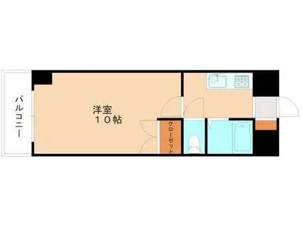 ウインズ竪町(1K/7階)の間取り写真