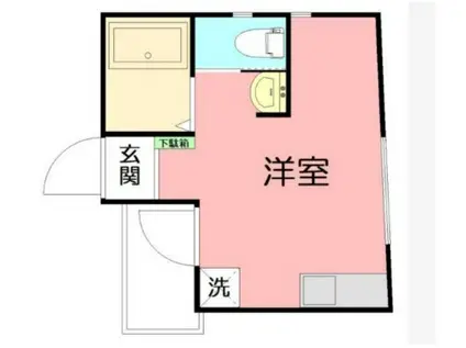 ディモーラ蒲田(ワンルーム/1階)の間取り写真