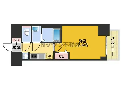 SHOKEN RESIDENCE名古屋(1K/2階)の間取り写真