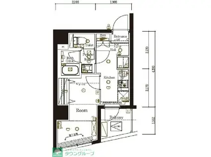 MA-RO弘明寺(1K/1階)の間取り写真