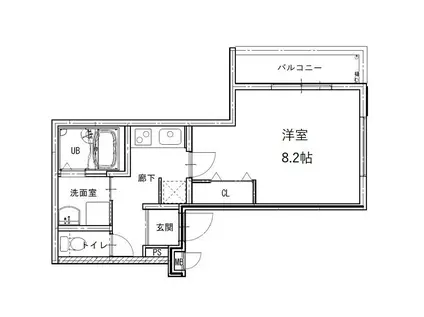 フジパレス加賀屋I番館(1K/1階)の間取り写真