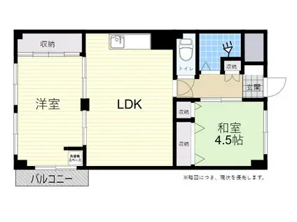 寿コーポ(1LDK/6階)の間取り写真