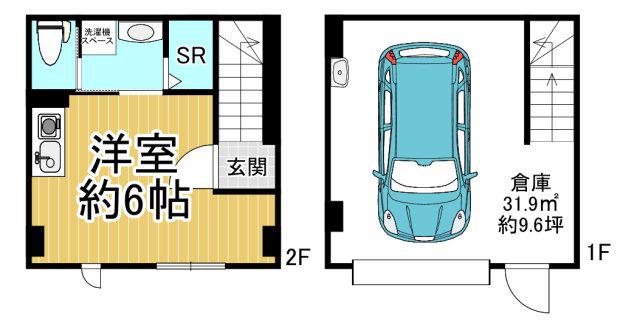 ラフマート今津(ワンルーム/1階)の間取り写真