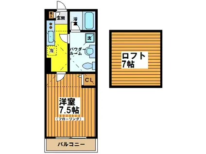 ドエル書房ビル(1K/3階)の間取り写真