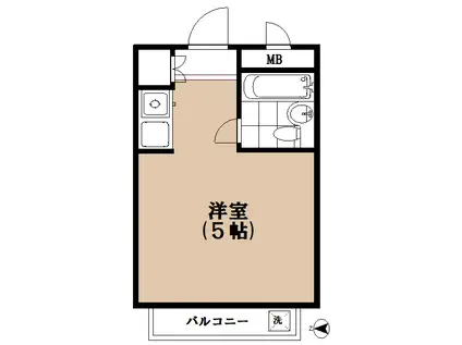 ソアール哲学堂(ワンルーム/3階)の間取り写真