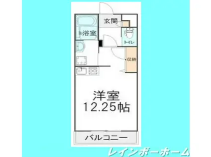 オアゾ桜台II(ワンルーム/3階)の間取り写真