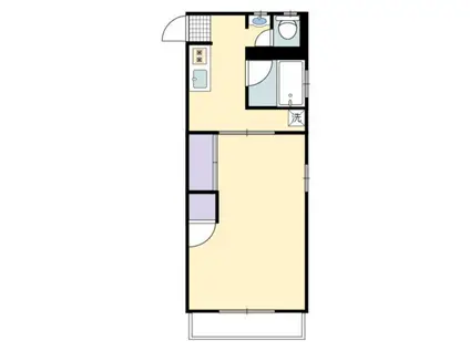 レジデンス江光(1K/2階)の間取り写真