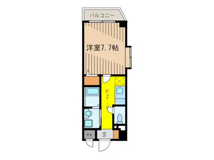 グランドコート おおひら(1K/3階)の間取り写真