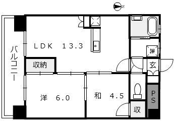 N&A APARTMENT(2LDK/5階)の間取り写真