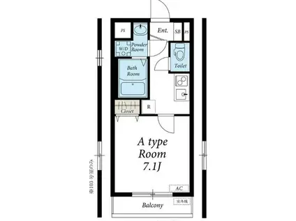 リブリ・ディエス参番館(1K/1階)の間取り写真