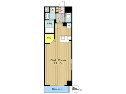 POCO A POCO(ワンルーム/3階)の間取り写真