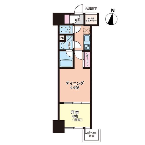 アーバンハイツ大町(1DK/7階)の間取り写真