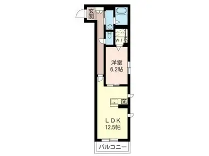 フェリーチェ(1LDK/1階)の間取り写真