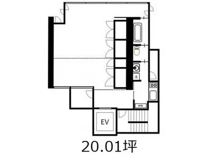REXIED恵比寿(1LDK/3階)の間取り写真