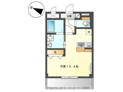 ＪＲ福知山線 福知山駅 徒歩10分 2階建 築5年(ワンルーム/1階)の間取り写真