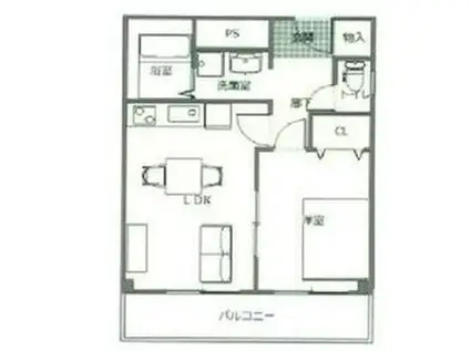 CASA NOAH名古屋I(1LDK/6階)の間取り写真