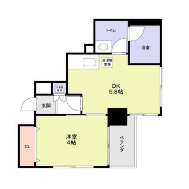 多加はしBLD(1DK/2階)の間取り写真