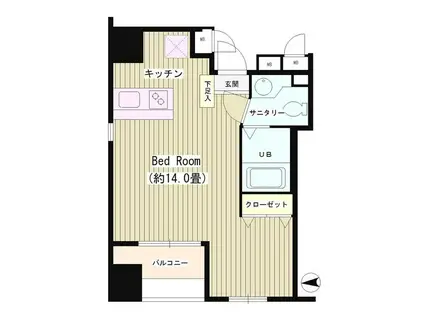 KS麹町 KS麹町(ワンルーム/3階)の間取り写真