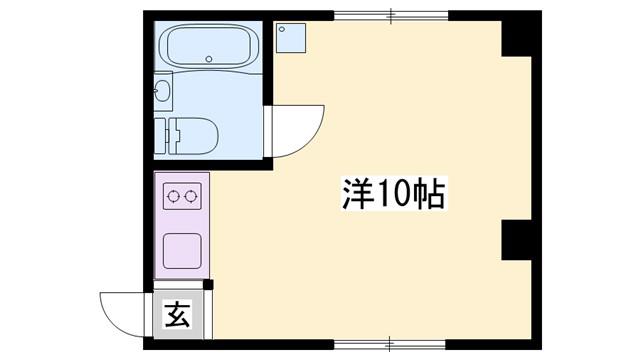 坂本マンション(ワンルーム/2階)の間取り写真