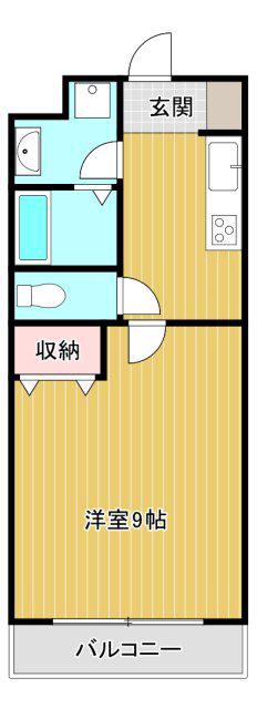 R-シャロウズ(1K/2階)の間取り写真