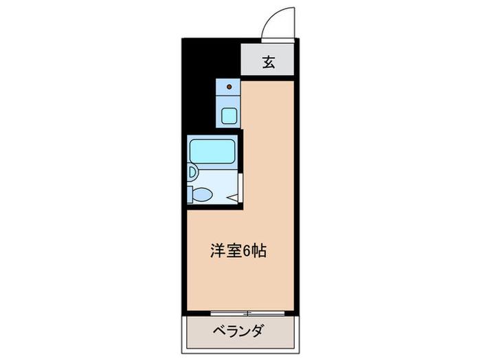 サングリーン徳丸(ワンルーム/2階)の間取り写真