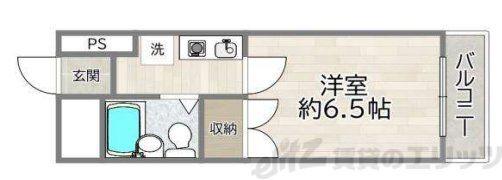 大昭マンション(1K/2階)の間取り写真