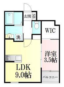 BLANC (1LDK/1階)の間取り写真