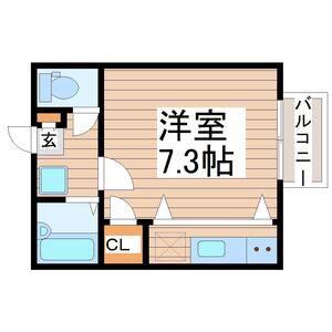 ノーブルカーム(1K/1階)の間取り写真