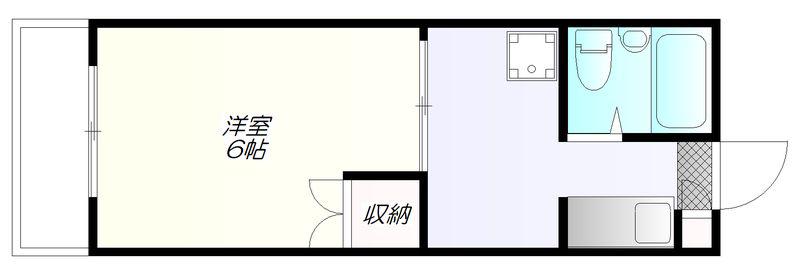メゾンカメリア(ワンルーム/1階)の間取り写真