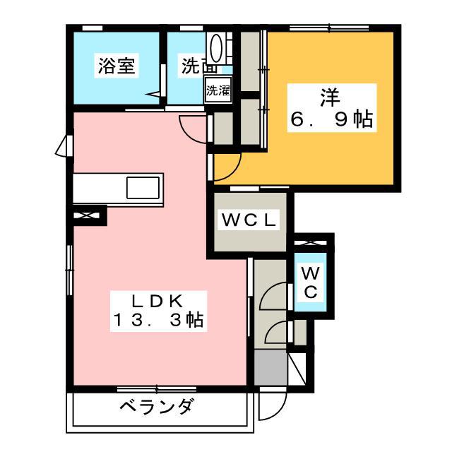 FOUNDERS HOUSE A(1LDK/1階)の間取り写真