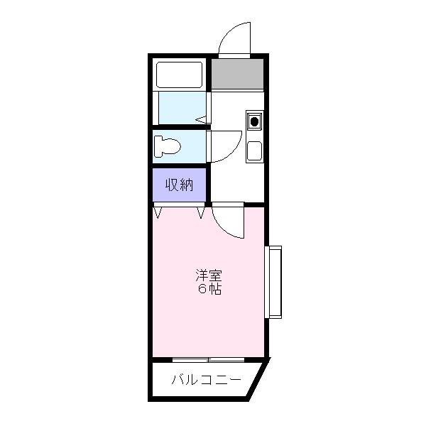 プチメゾン(1K/1階)の間取り写真
