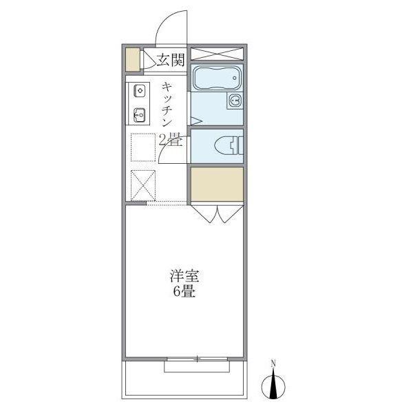 サニーハイツ(1K/1階)の間取り写真