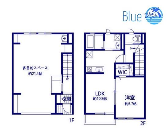 エスパース湘南I(1LDK/1階)の間取り写真