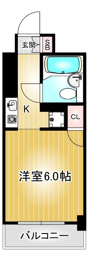 レスパス千種(ワンルーム/10階)の間取り写真