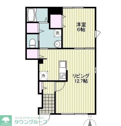川崎区小田4丁目計画(1LDK/1階)の間取り写真