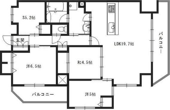 ワコーレ姫路京口マークス(4LDK/10階)の間取り写真