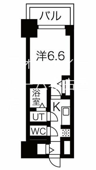 ファステート名古屋駅前ドリーム(1K/5階)の間取り写真