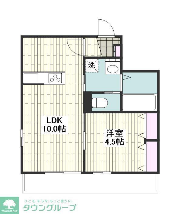 コンフェスト上大岡(1LDK/4階)の間取り写真