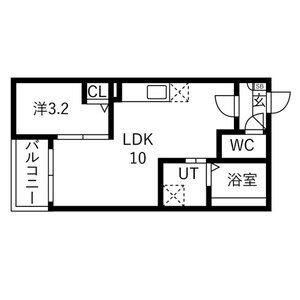 JACK INAKAMII(1LDK/3階)の間取り写真